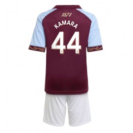 Aston Villa Boubacar Kamara #44 Thuis tenue Kids 2025-26 Korte Mouw (+ Korte broeken)